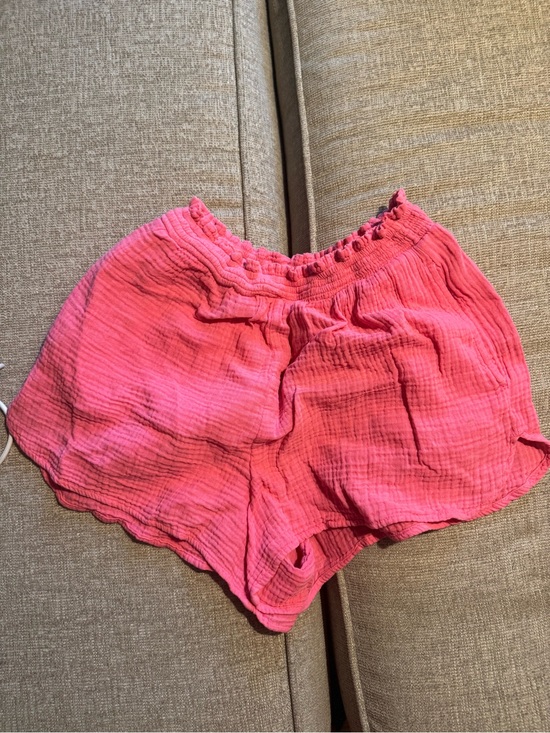 aerie Pants - Aerie Small Women’s Pink Gauze Elastic-Waist Shorts